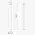 Giravolta 1799 Led Outdoor Lamp With Battery / 130cm